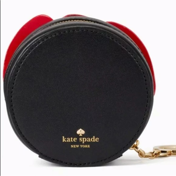 NWT Kate Spade Black Poppy Ooh La La Coinholder - Picture 8 of 8